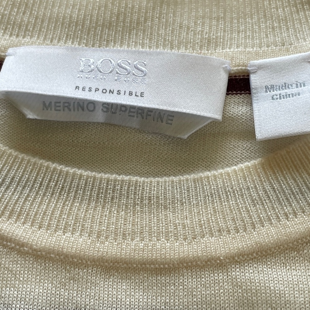 Hugo Boss 100% Merino Superfine Wool‎ Crew Neck Sweater - Picture 3 of 6